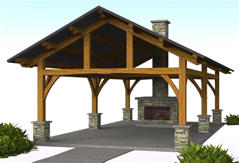 Vandever Pavilion Plan - Timber Frame Design | 16' x 30'