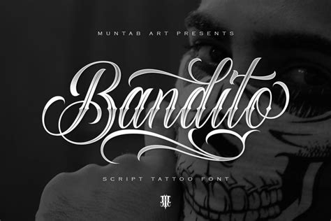 Bandito Script | Tattoo font