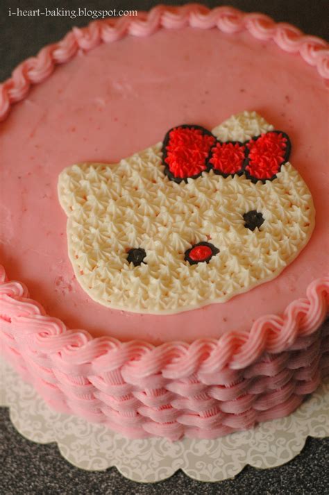 i heart baking!: pink hello kitty cake