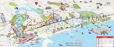 Dubai Attractions Map PDF - FREE Printable Tourist Map Dubai, Waking Tours Maps 2020