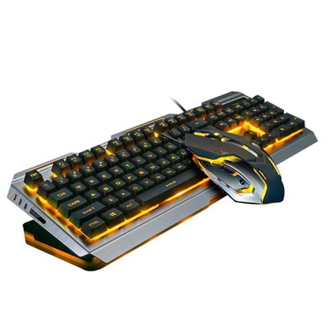 Buy Gaming Keyboard and Mouse Set Mechanical Keyboard USB Wired Ergonomic Backlit Mechanical ...