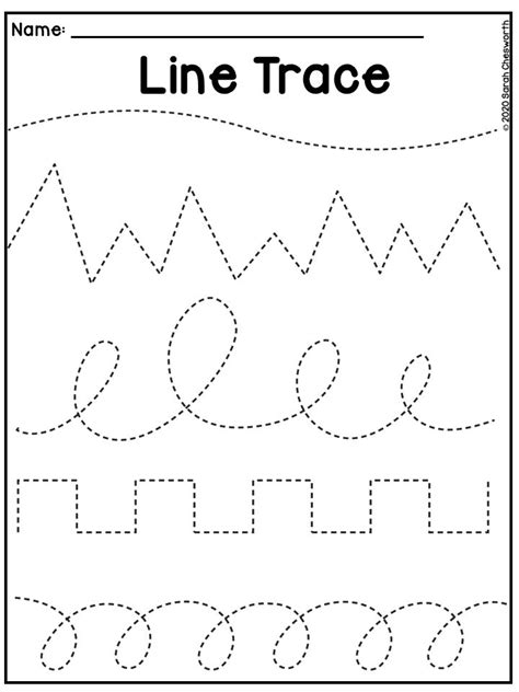 Line Tracing Worksheet | Printable Preschool Worksheets