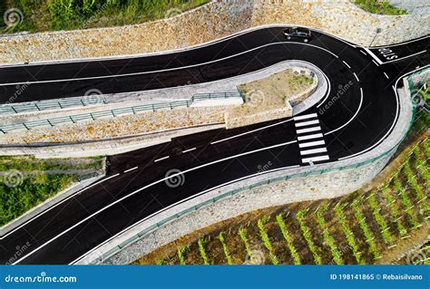 Road with Hairpin Bend in the Countryside Stock Image - Image of industry, journey: 198141865