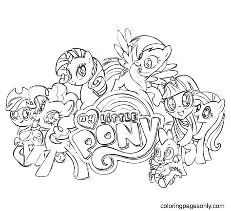 Pony Friendship Is Magic Coloring Page - Free Printable Coloring Pages