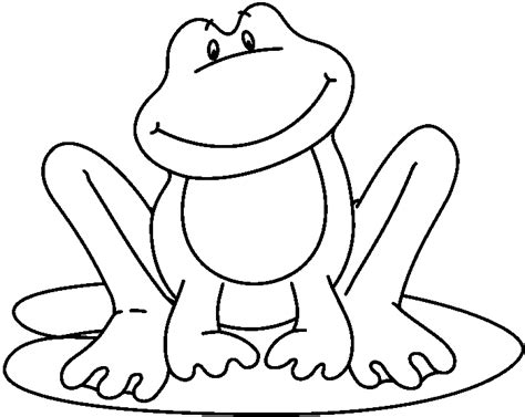 Frog clipart black and white 3 – Clipartix