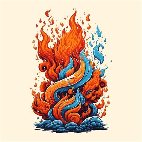 Premium Vector | Illustration of the fire element