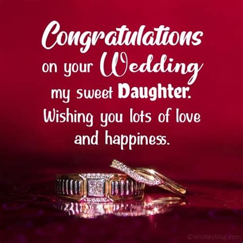 Wedding Wishes For Daughter Quotes