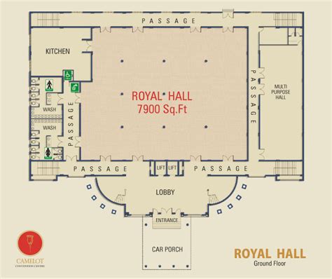 Camelot Convention Centre Royal Hall offer king size banquet hall with carefully woven frills of ...