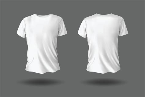 White Shirt Mockup Vector Art, Icons, and Graphics for Free Download