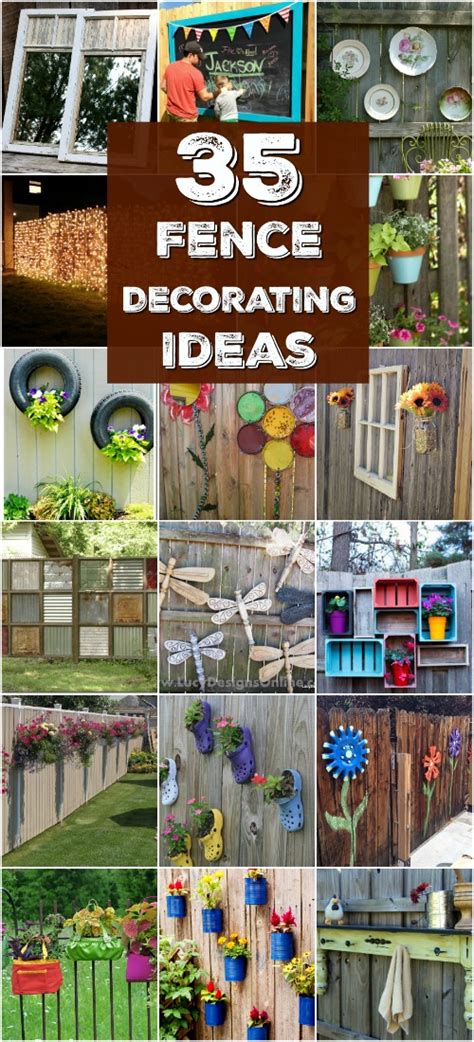 30 Eye-Popping Fence Decorating Ideas That Will Instantly Dress Up Your Lawn - DIY & Crafts