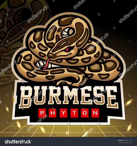 Burmese Python Snake Mascot Esport Logo Stock Vector (Royalty Free) 1890117307 | Shutterstock