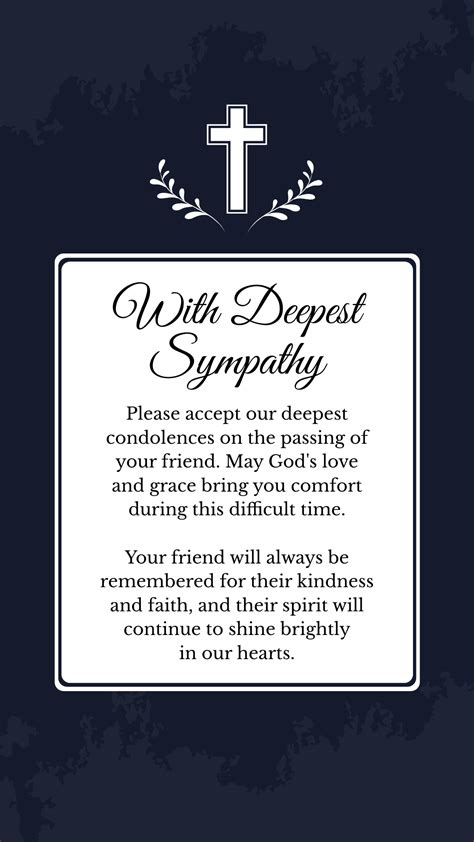 Free Catholic Condolence Card Template - Edit Online & Download | Template.net