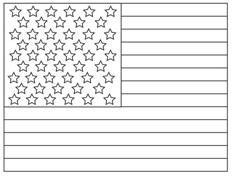 Free United States Flag Coloring Page - Free Printable Coloring Pages for Kids