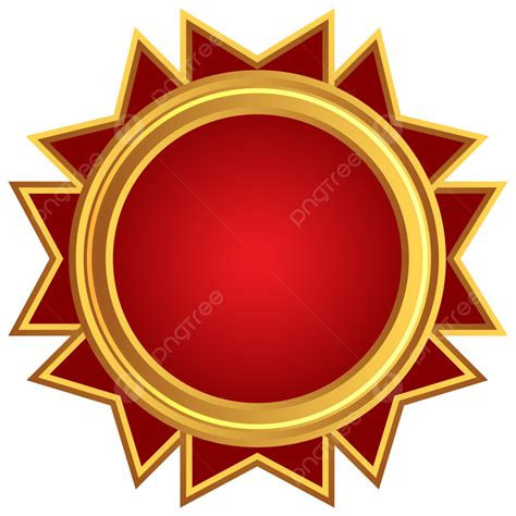 Certificate Red And Gold Ribbon Medal Award, Gold Medal, Award, Badge PNG and Vector with ...