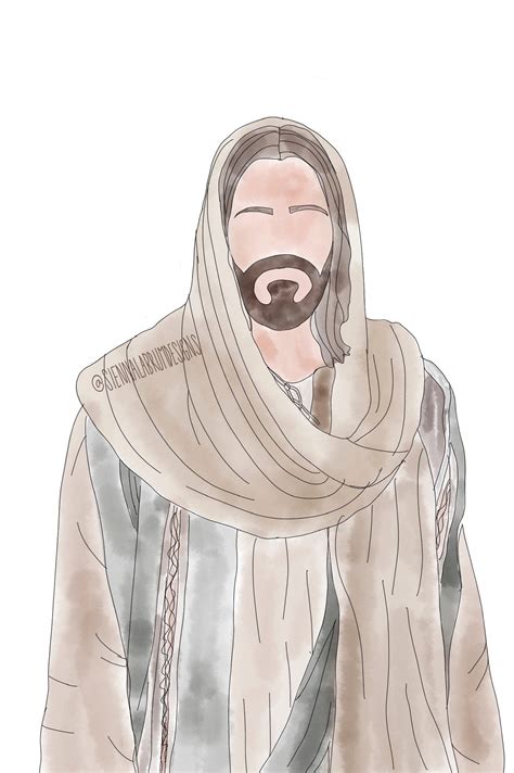 Lds Jesus Christ Watercolor Digital Portrait - Etsy