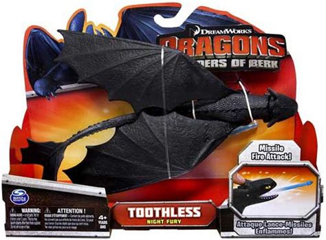 How to Train Your Dragon Defenders of Berk Toothless Action Figure Night Fury, Missile Fire ...