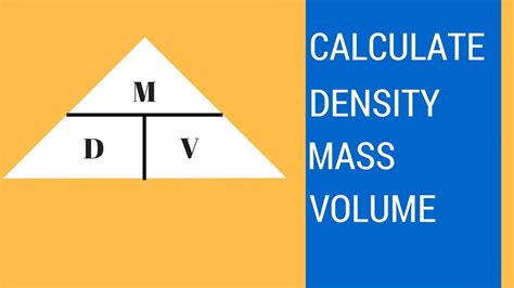 How To Calculate Volume With Density And