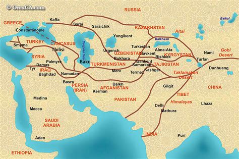 Great Silk Road Map