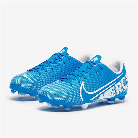 Nike Kids Mercurial Vapor XIII Academy FG/MG - Blue Hero/White/Obsidian - Firm Ground - Junior ...