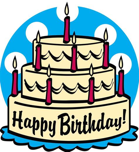 Clip Art Happy Birthday Cake - ClipArt Best