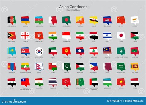 Asian Countries Flags Vector Illustration | CartoonDealer.com #31688820