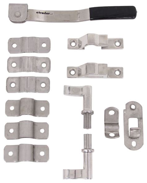 Cam-Action Lockable Door Latch for Fold Down Trailer Gate or Side Door - Stainless Steel Polar ...