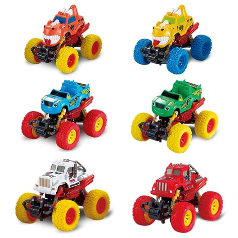 Kids Mini Trucks Car Vehicles Pull Back Toy Cars Toddler Vehicle Cool Toy Model Kit for Children ...