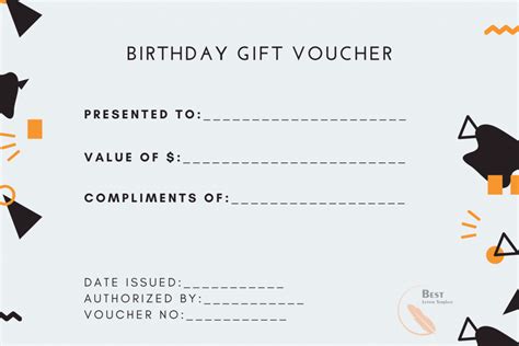 Free Blank Printable Gift Voucher Template in Word & PDF