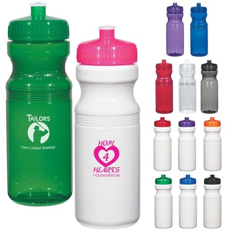 Customized Poly-clear 24 oz Fitness Water Bottle | Promotional Plastic Sports Bottles ...