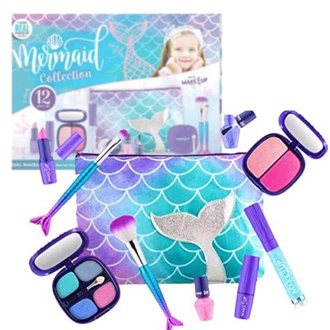 Buy Make it Up - Mermaid Collection Kit for Young Girls (incl. Zipped Bag) - Mermaid Makeup for ...