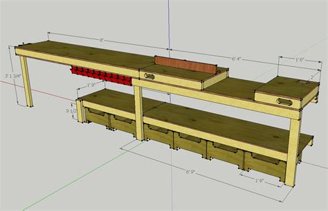 Simple Garage Workbench Plans - Image to u