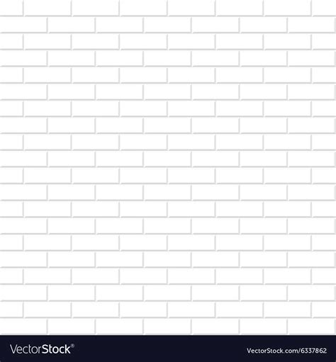 Brick wall texture white seamless background Vector Image