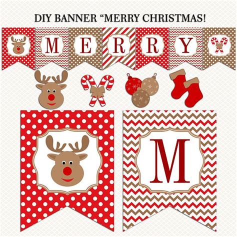 Merry Christmas Banner Free Printable