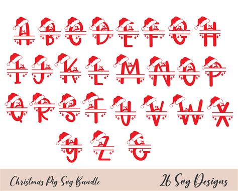 Christmas Font Svg Christmas Svg Bundle Christmas Sign Svg - Etsy