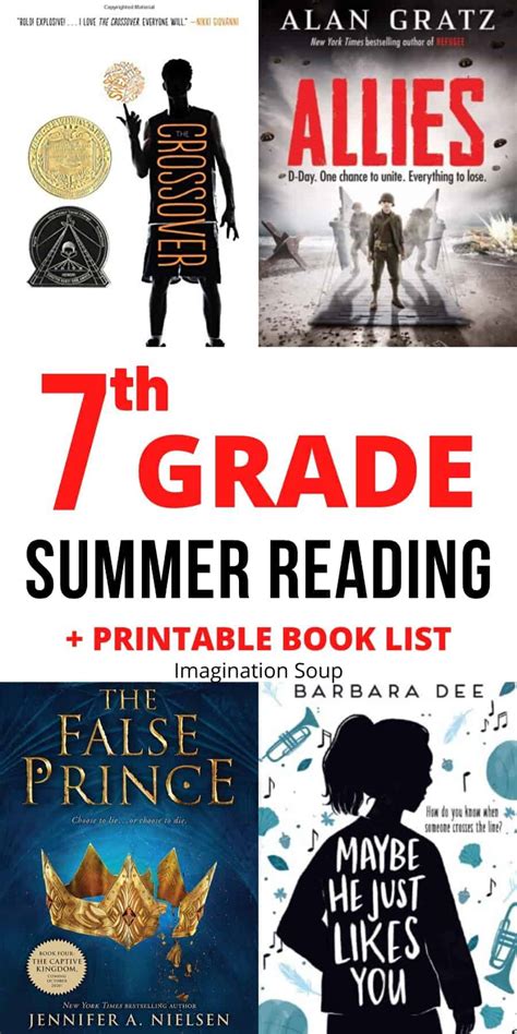 7th Grade Summer Reading List (Ages 12 - 13) | Imagination Soup