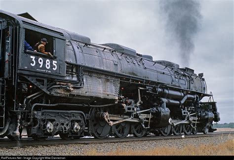 Union Pacific 4-6-6-4 Challenger No. 3985 is westbound east of Lodgepole, Nebraska, on October 9 ...