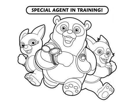 Special Agent Training In Special Agent Oso Coloring Page - Download & Print Online Coloring ...