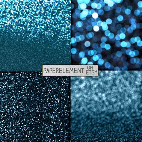 Blue Glitter Paper: Blue Glitter Digital Paper Blue Sparkle | Etsy