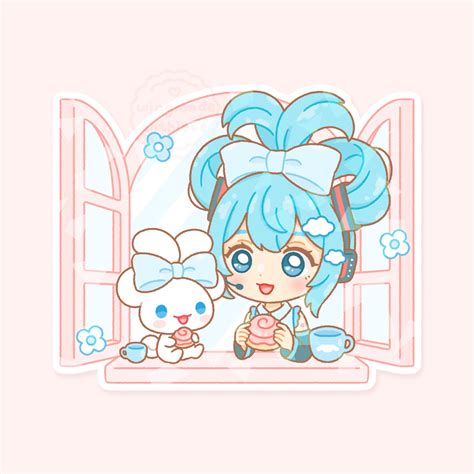 Miku And Cinnamoroll Chibi Wallpapers - Wallpaper Cave