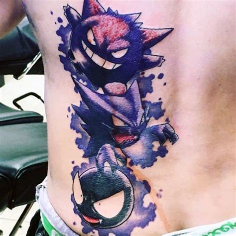 60 Gengar Tattoo Designs For Men - Pokemon Ink Ideas