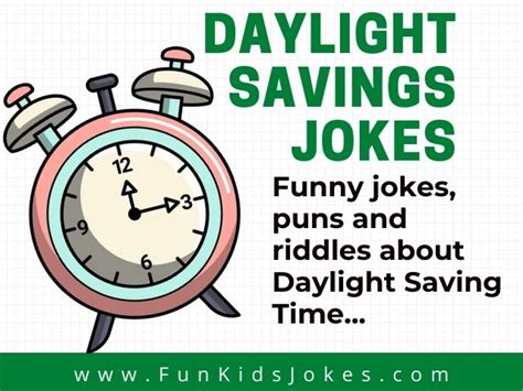 Daylight Saving Time Jokes - Clean Fall Back, Spring Forward Puns & Riddles