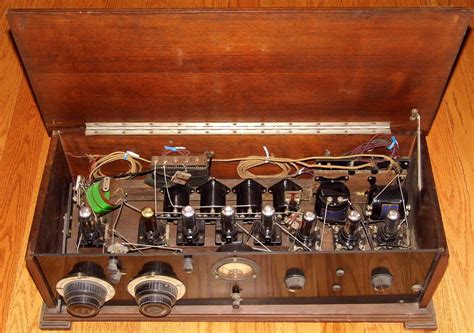 Vintage Homebrew Superhet Radio, AM Band, 8 Vacuum Tubes, Many Remler Components Including Tube ...