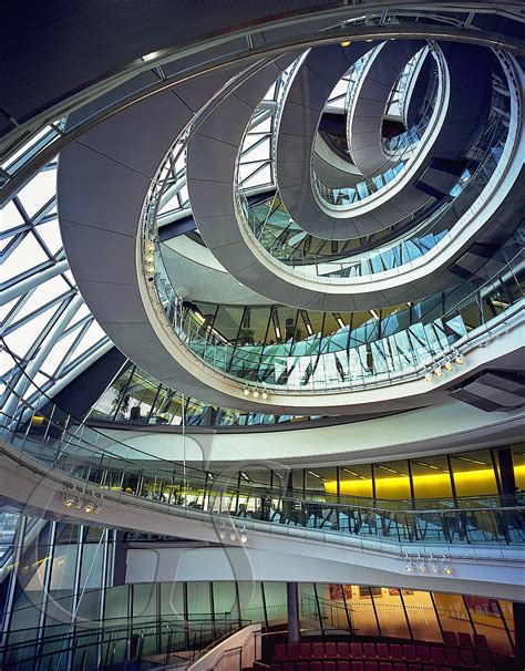 Spiral Staircase, City Hall, London, UK - Greenshoots