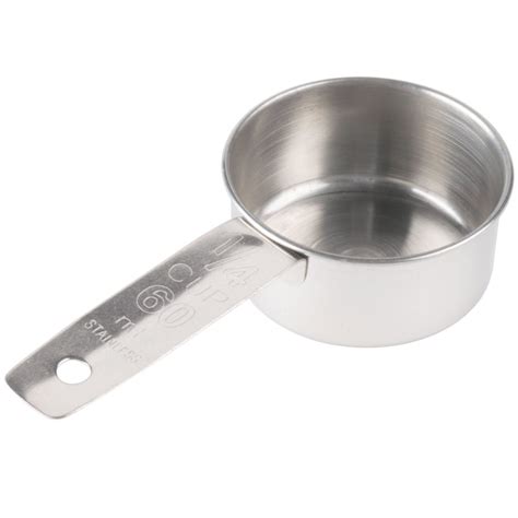 Tablecraft 724A 1/4 Cup Stainless Steel Measuring Cup