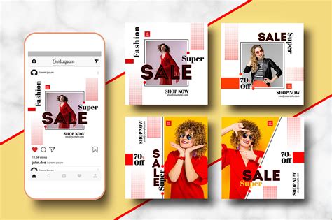 Instagram Banner Template on Behance