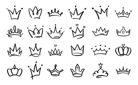 Simple Queen Crown Outline