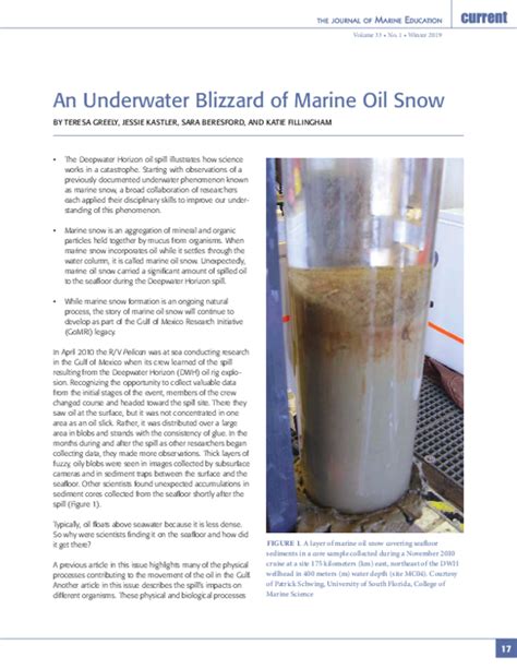 (PDF) An Underwater Blizzard of Marine Oil Snow | teresa greely - Academia.edu