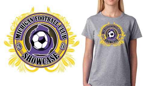 Michigan Football Club Girls Showcase logo design | UrArtStudio