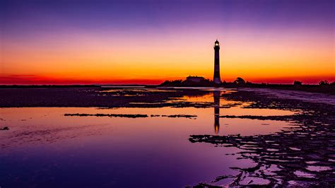 Lighthouse Colorful Sunrise 4k Wallpaper,HD Nature Wallpapers,4k Wallpapers,Images,Backgrounds ...