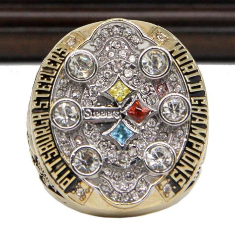 NFL 2008 Super Bowl XLIII Pittsburgh Steelers Championship Replica Ring - Roethlisberger